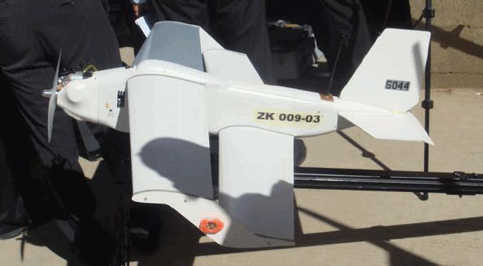 Buster (variant of Desert Hawk) Unmanned Air Vehicle that has been used by British forces in Afghanistan