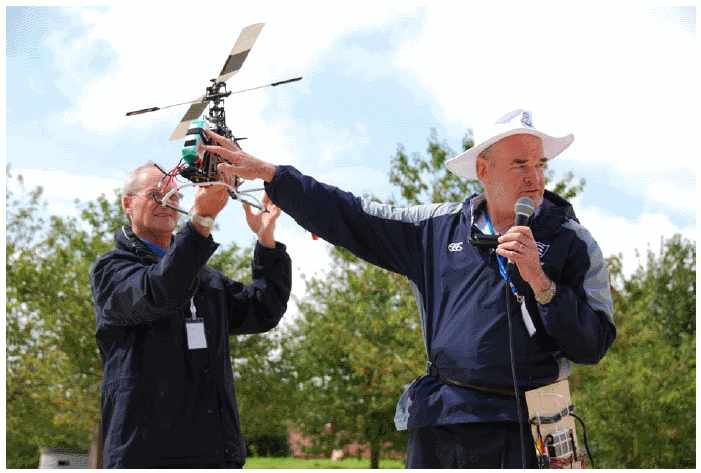 barnard demonstrates unmanned helicopter