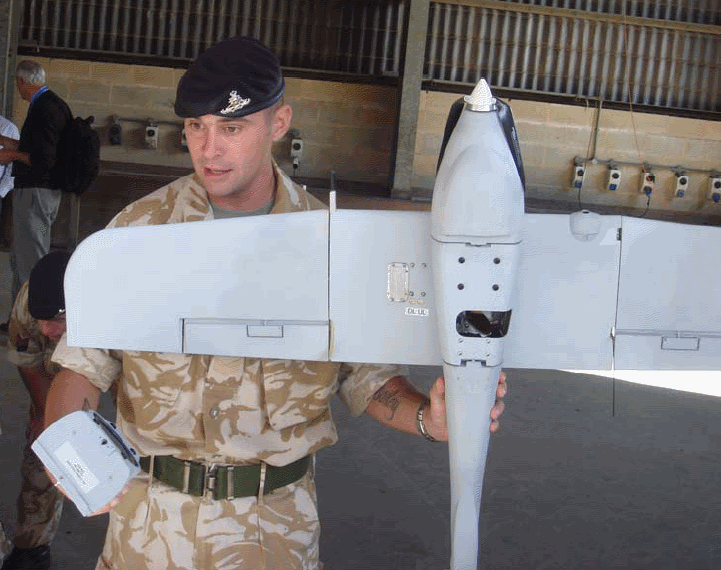 battery powered, Unmanned Air Vehicle used by British forces in the Middle East