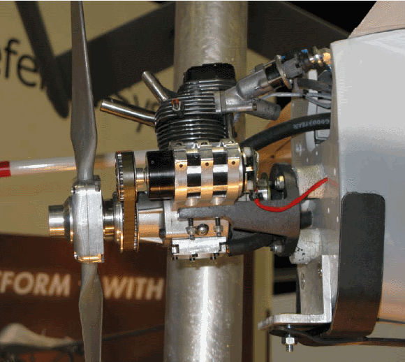 The Enya 4 stroke engine and the electrical power generator