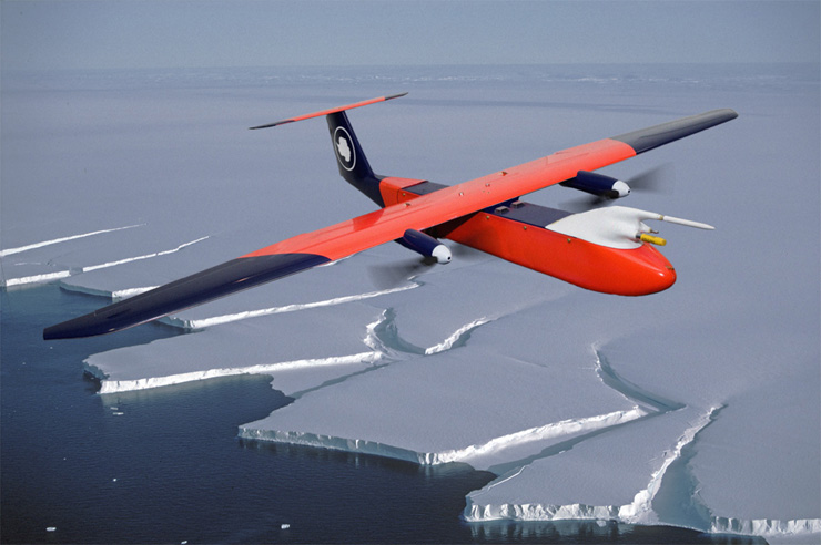 uav over antarctica