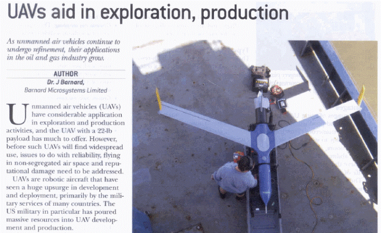 uavs aid in exploration, production