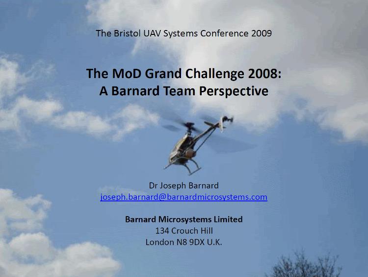 mod grand challenge 2008 The Barnard Team perspective